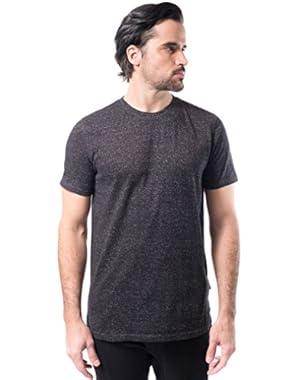 Men's Marl Modern Slim Fit Short Sleeve Tee Shirt