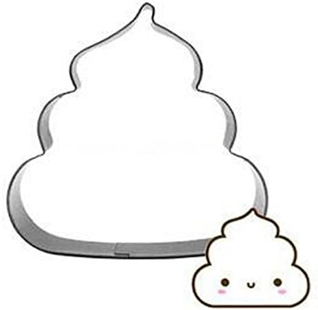 WOBATOY 2.8-inch Poo Biscuit Cookie Cutter - Stainless Steel
