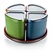 GSI Outdoors Infinity 4 Person Compact Nesting Tableset for Ultra-Light and Compact with Cup, Bowls and Plates for Camping, RV, or BBQ