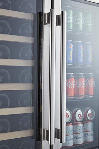 4 Kalamera+Beverage+Freestanding+Stainless+French+Door