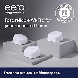 Amazon eero 6 mesh wifi system - Supports speeds up