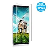 [2Pack] Eastoan Samsung Galaxy Note 9 Screen Protector [9H Hardness][Anti-Scratch][Anti-Bubble][3D Curved] [High Definition] Tempered Glass Screen Protector Compatible with Samsung Galaxy Note 9