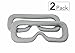 [2 PACK] Samsung Gear VR Face Foam Replacement - Virtual Reality Replacement Foam - Extra Thick Cushion