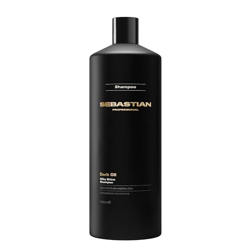 Professional Dark Oil Silky Shine Shampoo – Pflegeshampoo mit Arganöl & Jojobaöl für geschmeidiges, glänzendes & schwereloses Haar – Professionelle Haarpflege für alle Haartypen – 1 L