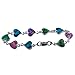Colorful Cute Heart Abalone Paua Shell Designer Silver Jewelry Love Bracelet for Girl Woman