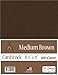 Medium Brown Cardstock - 8.5 x 11 inch - 80Lb Cover - 50 Sheets - Clear Path Paper