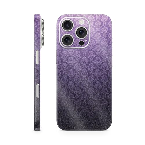 Glossy Glitter Phone Skin Compatible with Apple iPhone 16 Pro - Antique Purple…