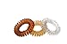 Milk&Sass Sugar Twists Spiral Hair Ties - Caramel Toffee (6 Ties Pack)