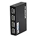 MALLCROWN 4 Port 1080p HDMI Splitter with Ac Power Adapter Converter,HDMI Splitter Hub Port,Black