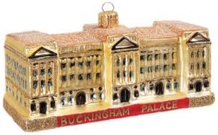 Buckingham Palace London England Queen Elizabeth Polish Glass Christmas Ornament Travel Souvenir Decoration
