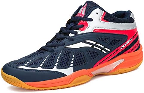 Athletic Mens Sneakers Badminton Shoes Non Slip Indoor Court Outdoor Safety Training Shoe Dark Blue
