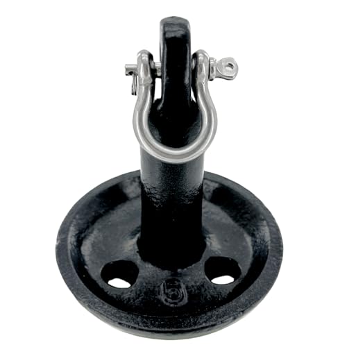 XIALUO Marine Mushroom Anchor Kit 5 lb Black PE Coated Kayak Anchor