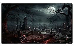 EDGFRTOIO Playmat 24" x 14" Game Mats Tabletop