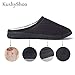 KushyShoo Mens Slippers, Indoor Outdoor Slipper for Men, Cozy Clog House Slippers, Grey, Size 11-12 Narrow