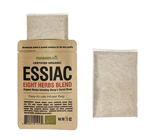 Organic Essiac Tea Infuser Bags, 8 Herbs Recipe Including Sheep Sorrel Roots., Easy To Use Infuser Bags, 8 Infuser Bags, Approx 8 Weeks Supply. - Thumbnail 2