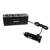 IDEAPRO Car Charger, 3-Socket Cigarette Lighter Socket Charger with 1 USB Ports Cup Car Charger for Samsung Galaxy S5, S4, S3, Splitter S2, Tablet Computers, MP3 players & GPS