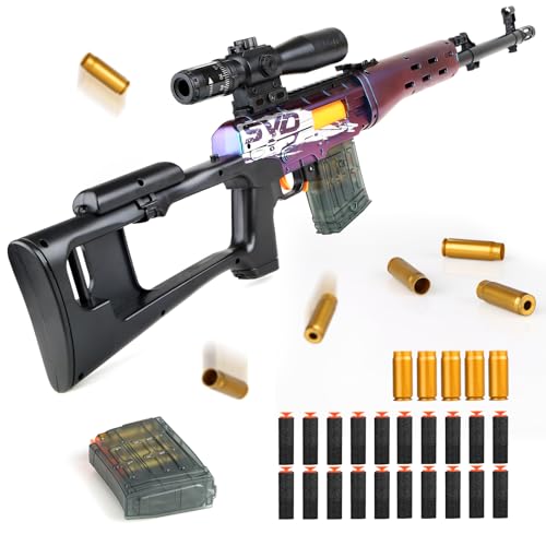 SK MISS Toy Gun for Kids, Color Changing Toy Gun, Foam Blaster Gun, Toy Guns with Soft Foam Bullet Blaster, 14+ Gifts for Kids