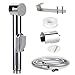 AWESON ABS Cloth Diaper Sprayer, Handheld Bidet Sprayer with 1.2m / 48 inch Stainless Steel Shower Hose, Free ABS Hook, Bidet Shattaf, Bidet Attachment (WITHOUT T-VALVE)