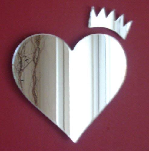 Heart and Crown Mirror 12cm x 12cm