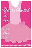 Ballerina Birthday Party Invitation Fill In (20 Count) With Envelopes by m&h invites