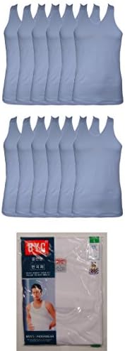 Johnny Man A Shirts White Pure Cotton Underwear undershirts 12 pack