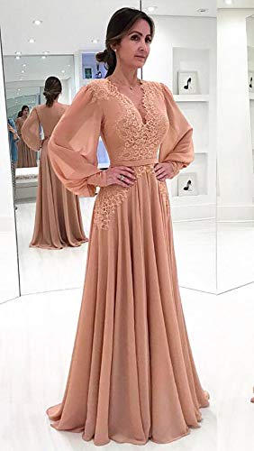 long sleeve gala gowns