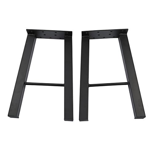 Tengchang Black 16'' Industry Table Leg Metal Iron Chair Bench Coffee Table Legs Baking Finish