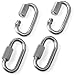 STARVAST 8mm Quick Link Oval Carabiner Chain Quick Links Connector 4pcs M8 Stainless Steel Swing Clip Screw Lock Swing Set for Swing Play Set