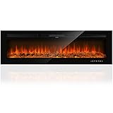 GARTIO 60'' Recessed 1500W Electric Fireplace, Low
