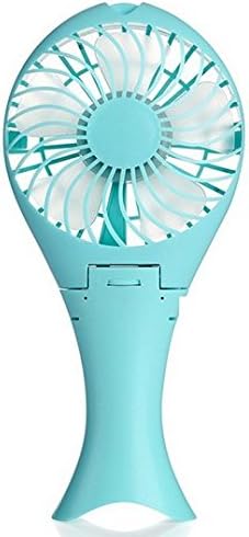 Qingjiao Mermaid Fan Portable USB Mini Foldable Fan - Battery Rechargeable, Speed Adjustable Fan (BLUE)