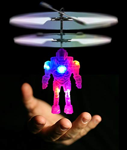 Panoware Robot Brigade Space Mini Drone Flying Helicopter Toy, Ghost