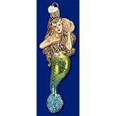 Mermaid - Blown Glass Hanging Tree Ornament by Old World Christmas - 5.5" Tall