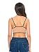 Women's Black Sexy Sheer Eyelash Lace Spaghetti Strap Crop Top Cami Bra Bralette-S