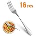 Set of 16 Stainless Steel Forks and Spoons,Heavy-duty Forks (6.7 Inch) and Spoons (5.3 Inch) Cutlery Set