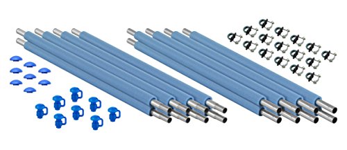 Trampoline replacement enclosure poles & hardware, set of 8 (…