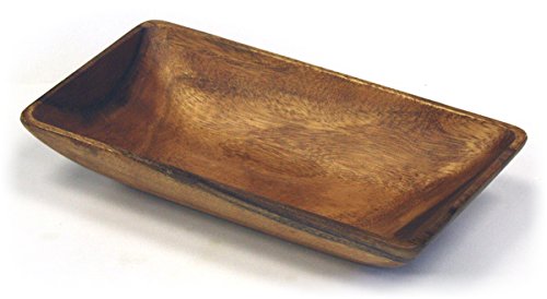 Mountain Woods Artisan Crafted Organic Acacia Rectangular Serving/Salad Bowl