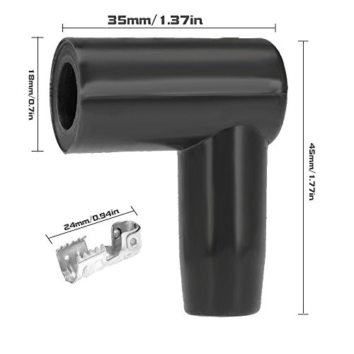 Coil Boot Terminal Kit 90 Degree Boots HEI Distributor Spark Plug Ignition Wire 6mm 7mm 8mm 9mm