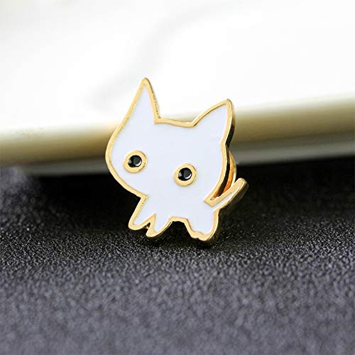 KimYoung Cute Enamel Lapel Pin Sets Carton Animal Brooch Pin (Cat Pin)