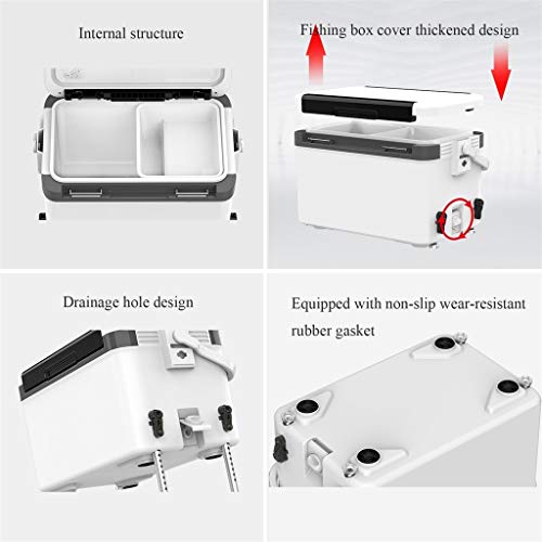 BYDBNR Angelkasten, Angeln Eimer Meeresangeln Box Inkubator Kühlschrank Kühlbox Multifunktionale PP-Angelbox – Bild 3