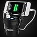 Car Charger Mount Cigarette Lighter, Costech 2 Lighter Socket Stand 3.4A Dual USB Charging Ports Outlet Splitter Cup Holder for Iphone,Samsung Galaxy,MP4,laptop,Smart phones,Cameras