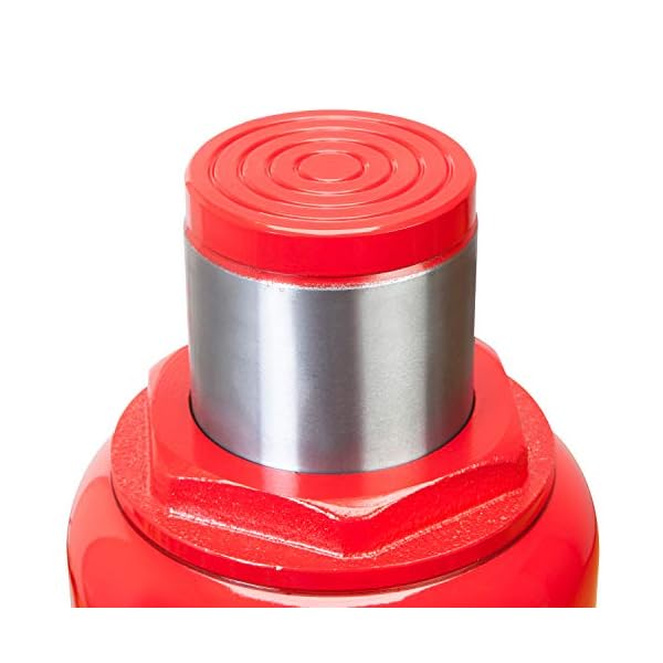 BIG RED T95007 Torin Hydraulic Stubby Low Profile Welded Bottle Jack, 50 Ton (100,000 lb