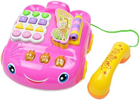 Homyl Pink Electric Plastic Cartoon Telephone Vehicle Toy Baby Kids Multi Functional Preschool Musical Toy Amazon Com Au Toys Games