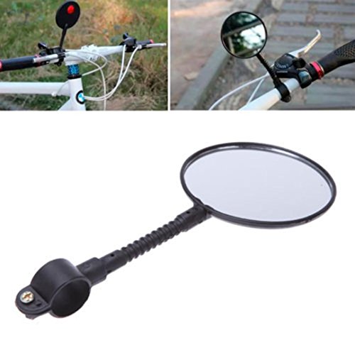 Witspace Adjustable Bicycle Handlebar Flexible Rear Back View Bike Rearview Mirror