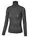 MBJ Womens Textured Knit Turtleneck Long Sleeve Pullover Sweater - Made in USA