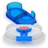 The EQUADOSE Pill Cutter V2. A New Kind of Pill Splitter with Double Stainless Steel Blades and a Centering Device. Great for