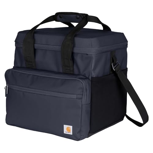 Carhartt Thick Foam Fully Insulated Cold Front Coolers, Premium Ice Retention, Durable Water Resistant Material W/Front Zippered Pocket