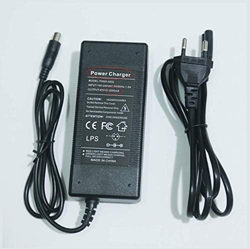 Flycoo Chargeur de Puissance pour Xiaomi M365 / Ninebot by Segway ES1/ES2 Trottinettes électrique Scooter Pliable Accessoire 36 / 42V 2A Charger Adapteur