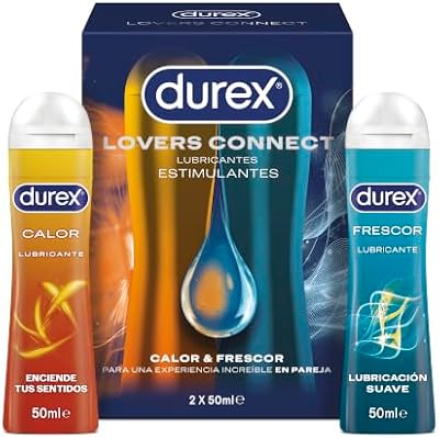 Amantes Ligam-se - Calor e Frescura - Lubrificante para Ela e Ele 2 x 50 ml