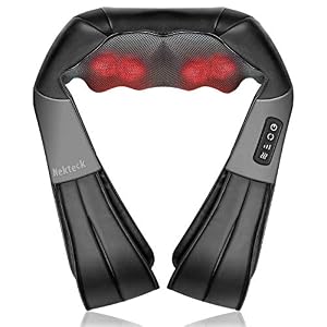 Shiatsu Neck and Back Massager with Soothing Heat, Nekteck Electric Deep Tissue 3D Kneading Massage Pillow for Shoulder…