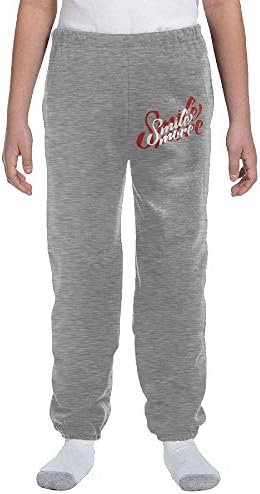NLNLO Smile More Roman Atwood Youth Casual Fashion Jogger Sweatpants Ash Large